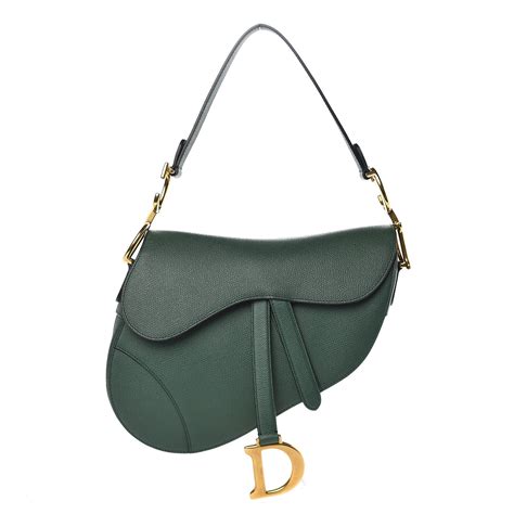 christian Dior saddle bag green